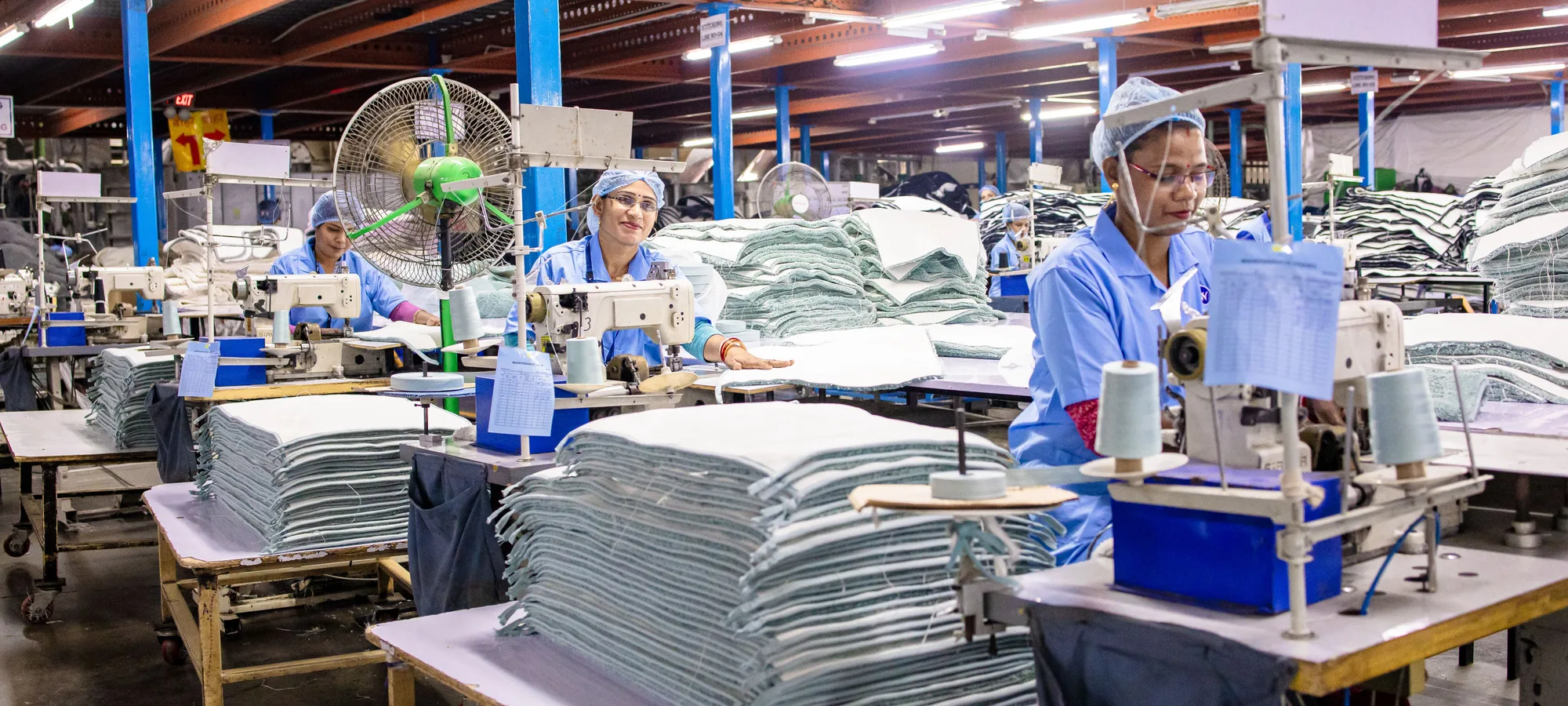 Cut-and-sew at private-label scale, qualified on audit standing and lead time as much as on the sample.